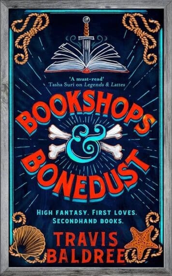 The cover for Bookshops & Bonedust by Travis Baldree